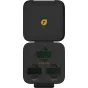 PolarPro Insta360 Luna Ultra VYBE kolekcija: Portra, CineGold ir CineBlack filtrai juodame dėkle su geltonu logotipu