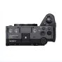 Sony ILME-FX5B kinemos kameros korpuso galinis vaizdas, demonstruojantis 5K jutiklį, 5 ašių stabilizaciją ir valdymo mygtukus, įskaitant REC, ISO ir WB.