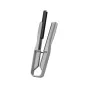 JJC FS 1 Film squeegee su ergonomine pilka rankena ir juoda silikono juostele, skirta 135/120 filmų džiovinimui ir be įbrėžimų valymui.