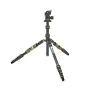 3 Legged Thing Punks Brian 2.0 Tripod Kitas juodas/žalias su AirHed Neo 2.0 - lengvas anglies pluošto kelioninis trikojis su reguliuojamu aukščiu, guminiu padu ir Arca Swiss suderinamumu
