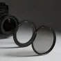 URTH 55-67mm magnetinis step-up ring filter adapteris, skirtas patogiam didesnių filtrų tvirtinimui prie mažesnių objektyvų
