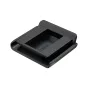 JJC HC NKZ hot shoe cover for Nikon, juodas ABS apsauginis elementas, kuris saugo hot shoe kontaktus ir metalines briaunas nuo įbrėžimų, dulkių ir drėgmės, su įdubta kvadratine anga ir subtiliu prekės ženklo įspaudu.