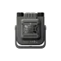 Nitecore NWL30 3 in 1 Outdoor Work Light su tekstūru guminėmis rankenomis, magnetine baze su 22N tempimo jėgos reitingu ir ventiliacijos grotelėmis su įspėjimo simboliu gale
