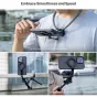 PGYTECH CapLock Magnetinis smartfonų griezimo nožotis Max bežmainsė POV filmavimui su reguliuojamu magnetiniu nožiu, pritvirtintu prie išmaniojo telefono su trijų kamerų sistema.