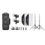 GODOX Litemons LA300Bi Bi-Color LED Video Light komplektas su softboxais, stotėmis, maitinimo kabeliais ir laikymo krepšiu studijai ir filmavimui lauke