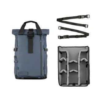 Wandrd PRVKE 31L Aegean Blue kuprinė su juodais rankenėlėmis ir diržais, pilkas Pro + Camera Cube v2 su moduliniais skyriais ir aksesuarų diržais profesionalios įrangos apsaugai Wandrd PRVKE 31L Aegean Blue kuprinė su juodais rankenėlėmis ir diržais, pilkas Pro + Camera Cube v2 su moduliniais skyriais ir aksesuarų diržais profesionalios įrangos apsaugai