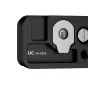 JJC HG-R50V Black Camera Hand Grip for Canon EOS R50 V su tekstūru silikono paviršiumi ir šaltuoju tvirtinimu