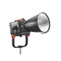 Godox KNOWLED MG4KR RGB LED šviesa su MGR20 reflektoriumi, 4K HMI ryškumas, 1800K-10000K CCT diapazonas ir IP65 apsauga nuo oro sąlygų profesionaliam fotografavimui ir vaizdo kūrimui.