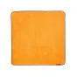 3 Legged Thing Magic Wrap Cloth XL 24×24 oranžinė su juoda apvadu, priekinis vaizdas, rodo lygų audinį ir mažą prekės ženklo etiketę.