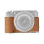 Stilingas PGYTECH odinis fotoaparato dėklas FUJIFILM X-M5 Clay Brown su tiksliu pritaikymu ir itališka oda
