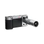 Vintažinės kameros įkvėptas išmaniojo telefono laikiklis su 2.35x teleobjektyvu iPhone 17 Pro