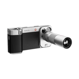 Vintažinio stiliaus iPhone 16 Pro kameros rankena su atskiriamu 2.35x telefoto objektyvu ir taktilinėmis valdymo mygtukais Vintažinio stiliaus iPhone 16 Pro kameros rankena su atskiriamu 2.35x telefoto objektyvu ir taktilinėmis valdymo mygtukais