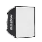 Godox EazyFlow Rect 40x40 Bowens Softbox - Sulankstoma konstrukcija su dvigubo sluoksnio difuzoriumi ir audiniu tinkleliu tiksliam šviesos valdymui