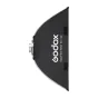 GODOX EazyFlow Rect 60x90 Bowens Softbox su dvigubu difuzoriumi ir audiniu tinkleliu studijiniam apšvietim