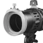 Godox Round Head Flash Projector FP R 50° su pilku adapteriu teisingam bema valdymui