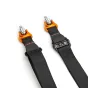 3 Legged Thing AXIS 44 QD kaklo ir peties diržas INFERNO su oranžiniais elementais ir QD greito atjungimo sistema