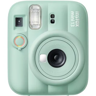 Kompaktinė FUJIFILM INSTAX MINI 13 instančinė kamera Lagoon Green spalvos su automatinėmis funkcijomis, blykste ir artimojo plano režimu Kompaktinė FUJIFILM INSTAX MINI 13 instančinė kamera Lagoon Green spalvos su automatinėmis funkcijomis, blykste ir artimojo plano režimu