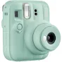 Fujifilm Instax Mini 13 instančinė kamera Lagoon Green spalvos su automatinėm flashem ir selfie režimu
