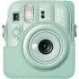 Fujifilm Instax Mini 13 kameros dėklas Lagoon Green spalvos su reguliuojamu petnešu diržu ir tvirtu sintetine medžiaga