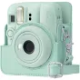 Fujifilm Instax Mini 13 kameros dėklas Lagoon Green spalvos su reguliuojamu peties diržu ir patvariu sintetiniu medžiaga