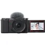 Sony ZV-E10 bežkartinė kamera su 16-50mm OSS II objektyvu ir veikiančiu mikrofonu