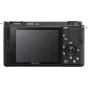 Sony ZV-E10 bežkartelė kamera su 16-50mm OSS II objektyvu, su direkcinio mikrofono ir 3.0" išsikišančiu jutikliniu ekranu