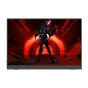Uperfect UGame C2 16‑colių nešiojamas monitorius su 2560x1600 120Hz IPS ekranu, aliuminio korpusu, USB-C jungtimi, rodo futuristinį ginkluotą personažą raudono švytinčio fono.