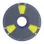 Geltonas Sunlu PETG High-Speed Matte Filament ritinys su perforuotu laikikliu 3D spausdinimui