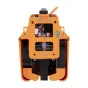 ELEGOO OrangeStorm Giga print head kit galinis vaizdas, rodomas vidinė plokštė, radiatorių, ventiliatorius ir Q.C. PASSED lipdukas ant oranžinio korpuso