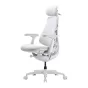 LiberNovo Omni GEN 48 cm Ergonomic Chair (White) - Ergonomiškas kėdė su reguliuojamu juosmens palaikymu, 5 pasvirimo pozicijomis ir minkšta apdaila komfortui dirbant ir ilsintis.
