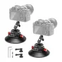 NEEWER CA0132 6" Suction Cup Mount 2-Pack su artikuliu ranka, skirta saugiam kamerų ir išmaniųjų telefonų tvirtinimui ant lygių paviršių
