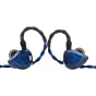 TRUTHEAR Nova laidinės in-ear ausinės su hibridine vairuotojo sistema, mėlynas ir juodas pintas laidas, ergonomiškas dizainas