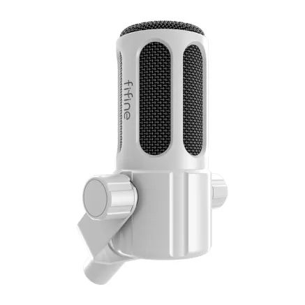 Fifine Tank1 Dynamic Microphone (White)
