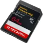 SanDisk Extreme PRO 64GB SDXC UHS-I atminties kortelė su 200 MB/s skaitymo ir 90 MB/s rašymo greičiu 4K vaizdo įrašams ir tvirtam naudojimui