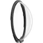 Insta360 Premium Lens Guard for X5, grūdinto stiklo priekinė dalis su juodu briaunotu montavimo žiedu, vienas apsauginis aksesuaras action kamerai