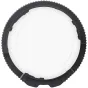 Insta360 Premium Lens Guard for X5 – grūdinto stiklo apsaugos dangtis su juodu sukamu žiedu, viršutinė pusė, vienas gabalas