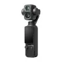 DJI Osmo Pocket 4P Standard Combo nešiojama gimbal kamera su dviem 1-colių jutikliais, 4K vaizdo įrašymu, 3 ašių stabilizavimu ir priekinio spalvoto ekrano, juodos spalvos su joystick'u ir raudonu įrašymo mygtuku