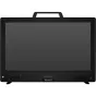 SmallHD Vision 24 4K HDR išorinis LCD monitorius su integruota viršutine rankena ir priekinio valdymo panele, su tamsiu ekranu ir matomu prekės ženklu apatinėje rėmo dalyje.