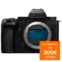 Panasonic Lumix S5 IIX be veidrodinė fotoaparato korpusas su 24.2 MP jutikliu, priekinis vaizdas su lietimui jautriu ekranu ir valdymo ratukais
