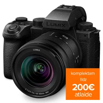 Bezspoguļa kameras - Panasonic Pro Panasonic Lumix S5M2X Body + S-R2060 Lens (DC-S5M2XKE) - ātri pasūtīt no ražotāja Bezspoguļa kameras - Panasonic Pro Panasonic Lumix S5M2X Body + S-R2060 Lens (DC-S5M2XKE) - ātri pasūtīt no ražotāja