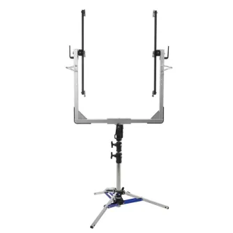 Aputure NOVA II 2x1 3-Light Yoke - Vertikalus apšvietimo laikiklis su energijos ir DMX kabeliais studijos įrangai Aputure NOVA II 2x1 3-Light Yoke - Vertikalus apšvietimo laikiklis su energijos ir DMX kabeliais studijos įrangai