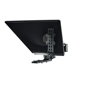 Autocue Pioneer Studio Mounting rinkinys su metaliniu laikikliu ir bėgių sistema, su pritvirtintu svoriu, skirtas studijos teleprompteriams.