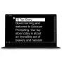 Autocue Explorer programinės įrangos licencijos paketas su 1 metų teise, apimantis scenarijų redagavimą, pasirodymų tvarkos valdymą ir HDMI/NDI išėjimo parinktis.
