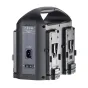 Bebob VS4-RL 4 kanalo V-Mount baterijų įkroviklis su AC adapteriu ir powerbase funkcija