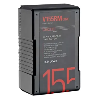 Bebob V155RM-CINE V-Mount Li-Ion High Load baterija 14.8V 155Wh profesionaliam vaizdo įrašymui