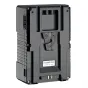 Bebob V155RM-CINE V-Mount Li-Ion High Load Battery 14.8V/155Wh - profesionalinė vaizdo baterija su Twist-D-Tap jungtimi, USB prievadu ir statuso LED indikatoriais.