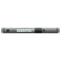 Blackmagic ATEM Talkback Converter 4K raktamontu vienybė su 16 mygtukais push-to-talk, optiniais uostais ir SDI jungtimis profesionaliai kameros komunikacijai