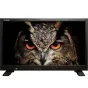 Boland 4K Pro HDR monitoris, rodantis detalių artimą pūko vaizdą su ryškiai oranžinėmis akimis ir sudėtingomis plunksnų tekstūromis
