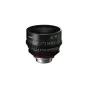Canon Sumire Prime CN-E85mm T1.3 FP X kino objektyvas su žaliomis fokusavimo ir diafragmos skalėmis, sidabriniu tvirtinimu ir raudonu akcentu, idealiai tinka 4K filmavimui.