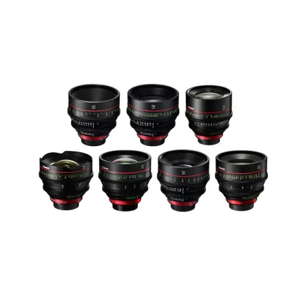 Canon Cinema EOS Canon 7 Prime Bundle 14mm-20mm-24mm-35mm-50mm-85mm-135mm